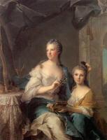 Nattier, Jean Marc - Madame Marsollier and Her Daughter